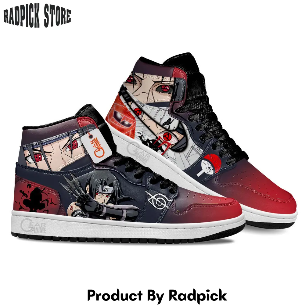 Itachi uchiha air jordan high top sneakers anime mn21  rp0252279